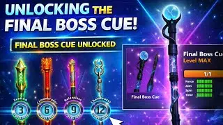 8 Ball Pool - Final Boss Cue Max Level - New Victory Cues - Win Game To Unlock Cues 