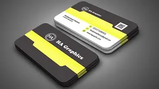 luxury business card in photoshop | HA graphic
