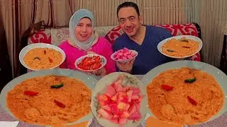 تحدي 💯 اكل كميه كبيره جدا💯 الحماس 💪 الجديد شديد 🔥 شوربه العدس 💪 وكله يوسع