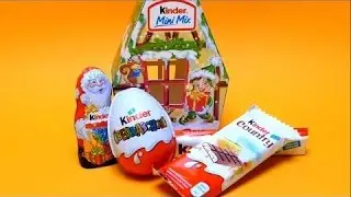 Kinder Mini Mix Chocolate House Christmas Edition 2017 - Surprise Eggs For Baby