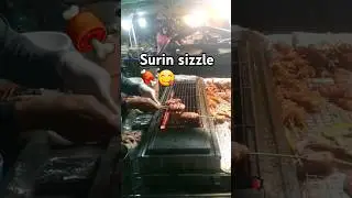 Sizzling BBQ at Surin&rsquo;s Night Bazaar: Uncover Isan's Smoky street grill magic #streetfood #Travel🍢🔥