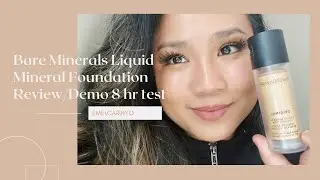 bareMinerals Liquid Mineral Foundation NEW | Review, Demo and 8 HR Test