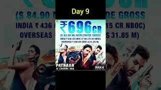 Pathaan - Worldwide Box Office Collection - SRK #pathaan #pathan #bollywood #movie #shahrukh #srk