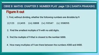 CBSE 8 MATHS CHAPTER 5 NUMBER PLAY page 126