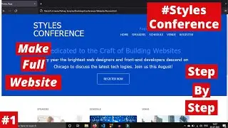 How To Make Multiple Web Pages Using HTML & CSS | Part #1 | Make Full Website Tutorial | 