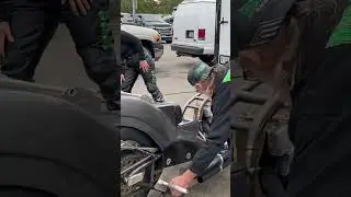 Female Nitro Harley Racer Cranks up Bike