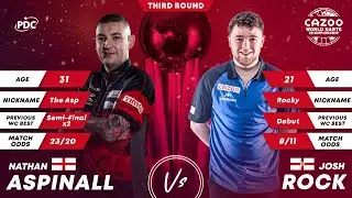 PDC World Darts Championship 2023 Round 3 Nathan Aspinall vs Josh Rock 2022 12 27 HUN