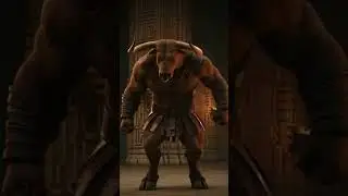 The minotaur Attacks Skinwalker . #foryou #animals #horror