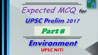 HINDI, Expected Current Affairs MCQs, Part 8 | Environment,  UPSC prelim mcq