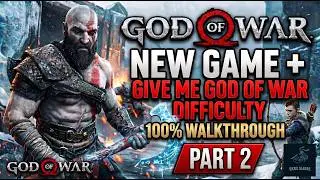 God of War - New Game + Give Me God of War with Zeus Armor 100% Walkthrough (Part 2)