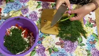 Готовлю салатик👍 быстро и просто, а главное вкусно, съели махом👌👌👌