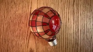 25watt Stained Glass G25 Globe Light Bulb