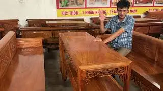 Lần đầu em sả hàng bộ trường kỷ hương đá. Vân víp 197
