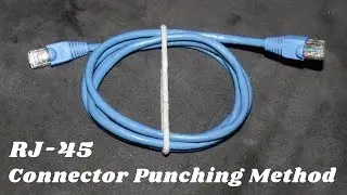 RJ-45 Connector Punching Method (Straight Connection)