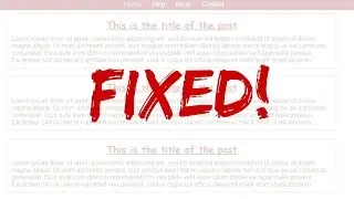 Sticky/Fixed Navigation CSS  | Fixed navigation [How-to]