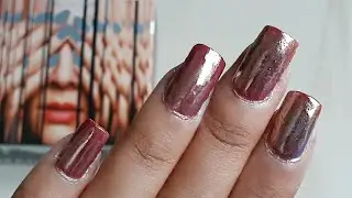 Rose gold chrome nails || COLORBAR MAGIC MIRROR KIT