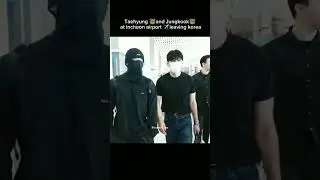 tae and jk together at airport ✈️🐻🐰 #bt #btsv #jk #taekook #rm #shortfeed #jungkook #fyp #jin
