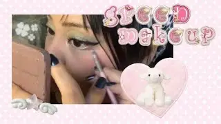 ¡OBSESIONADA! Maquillaje Verde Cute que TIENES que probar (♡˙︶˙♡)୨୧