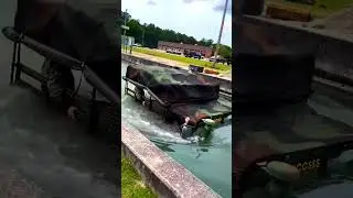 Soldier-Tested: Hummer H1 Takes on Water in Epic Military Trial!!! #shorts #military #viral