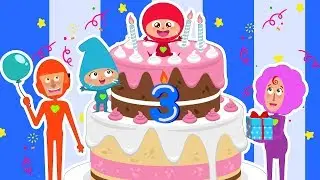 🎂 BIRTHDAY SONG 🎂 | Nursery Rhymes in ENGLISH | Green Family Kids Songs | Green Family