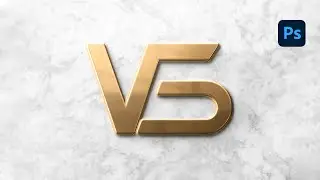 How to make a simple text logo in photoshop |  Photoshop logo design tutorial for beginners