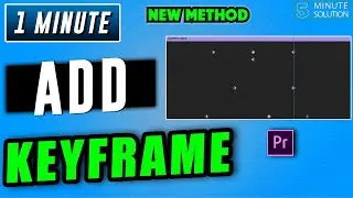 How to add keyframes in premiere pro 2025