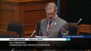 D&eacute;claration du d&eacute;put&eacute; de Beauce-Nord - 19 octobre 2017