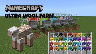 Ultimate Ultra Wool Cutting Farm in Minecraft Survival! 🐑✨ Fully Automatic & Expandable
