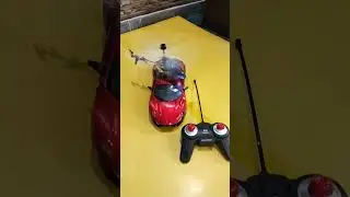 Rc helicopter on Bonzer Car testing #rchelicopter @SmythsToys @chatpattoytv @kitzoo