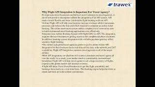 AIRLINE FLIGHT API INTEGRATION