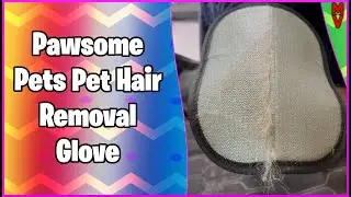 Get Rid Of The Pet Hair? Pawsome Pets Pet Hair Removal Glove || MumblesVideos Product Review