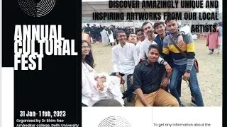 Annual fest in Our College||Dr Bhim Rao Ambedkar college University of Delhi|| part 1