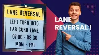 Understand the Lane Reversal concept !  #driving #car #drivinglessons #drivingtips