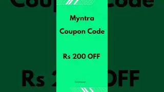 Myntra Coupon Code Today #couponcode #onlineshopping #promocode