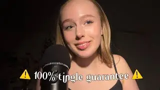ASMR spine tingling mouth sounds | 100% tingle guarantee (lipgloss application, spoolie nibbling ++)