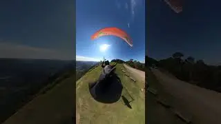 Quase bati na casa😱#reels #parapente #paraglider #per&iacute;cia #landing #pousando