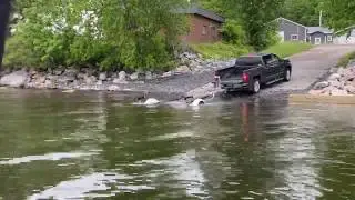 Launching at Van Tines Grand Isle Vermont