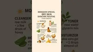 monsoon skincare for dry skin #skincare #nofilterface #dryskin #monsoon #shorts #shortvideos #videos