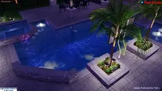 Pool Spa Combo With Raised Beam New