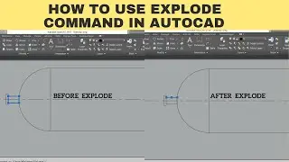Explode command in AutoCAD 2024 | Autocad 2024 to explode an Object