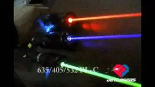 War of the Focusable and High Power with 635NM 532NM 405NM Lasers Beam
