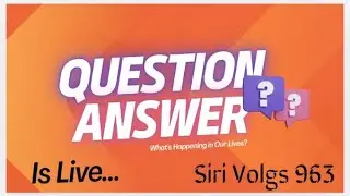Siri Vlogs 963 is live!  intresting logical questions (telugu) ......