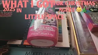 What I got for Christmas 2025 in little space agere 👶🎄