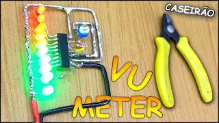Faça seu VU METER CASEIRO ! (SEM TRANSISTORES , SEM PLACA e FÁCIL DE MONTAR)