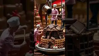 Chocolate Magic A Sweet EngineeringMarvel #Chocolate#SweetCreations🍰#DessertLover💖#ai#shortsfeed