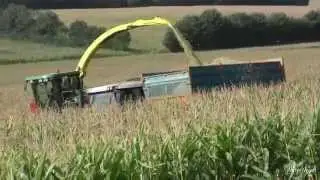 R&eacute;alisation Films Vid&eacute;o Agriculture ,R&eacute;colte Ensilage de Ma&iuml;s Ensileuse John Deere 7400