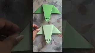 ✂️ How to Make Origami Frog 🐸 | Fun & Simple Paper Craft Tutorial for Beginners #diy  #papercraft