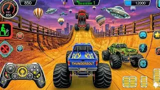 Monster Truck Stunt Game - Mega Ramp Crashes & Extreme Racing - Android Gameplay #63