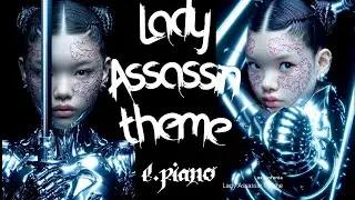 Futuristic Samurai Cyberpunk girl /Gentle, calming, sad Lo-fi Electric Piano
