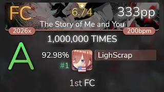 🔔LighScrap | MY FIRST STORY ft chelly - 1,000,000 TIMES [The Story of Me and You] 92.98% {#1 1st FC}
